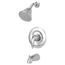 Reliant 3 2.5 gpm/9.5 L/min Tub and Shower Trim Kit w/ Showerhead, Double Ceramic Pressure Balance Cartridge w/ Lever Handle (Chrome)