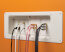 Recessed TV Box for Power and Low Voltage (White)