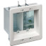 2-Gang Steel Recessed TV Box (White)