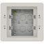 2-Gang Steel Recessed TV Box (White)
