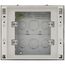 2-Gang Steel Recessed TV Box (White)