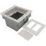 2-Gang Steel Recessed TV Box (White)