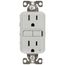 Self-Test Tamper & Weather Resistant GFCI Duplex Receptacle, 15A, Slim, 5-15R, Back & Side Wire - 125V (White)