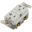 Self-Test Tamper & Weather Resistant GFCI Duplex Receptacle, 20A, Slim, 5-20R, Back & Side Wire - 125V (White)