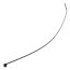 8" Nylon Cable Tie w/ Stainless Steel Lock, 40 lbs. Tensile - Pack of 100 (UV Black)