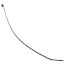 8" Nylon Cable Tie w/ Stainless Steel Lock, 40 lbs. Tensile - Pack of 100 (UV Black)