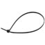 8" Nylon Cable Tie w/ Stainless Steel Lock, 40 lbs. Tensile - Pack of 100 (UV Black)