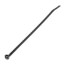 5-1/2" Nylon Cable Tie w/ Stainless Steel Lock, 40 lbs. Tensile - Pack of 100 (UV Black)