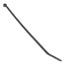 7" Nylon Cable Tie w/ Stainless Steel Lock, 50 lbs. Tensile - Pack of 100 (UV Black)