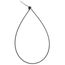 11" Nylon Cable Tie w/ Stainless Steel Lock, 29 lbs. Tensile - Pack of 100 (UV Black)