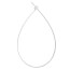 18" Nylon Cable Tie w/ Stainless Steel Lock, 120 lbs. Tensile - Pack of 50 (Natural)