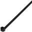 24" Nylon Cable Tie w/ Stainless Steel Lock, 120 lbs. Tensile - Pack of 50 (UV Black)