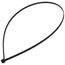 30" Nylon Cable Tie w/ Stainless Steel Lock, 120 lbs. Tensile - Pack of 50 (UV Black)