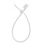 6" Nylon Integrated Hole Mounting Cable Tie w/ #8 Screw for Mounting, 40 lbs. Tensile - Pack of 100 (Natural)