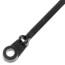 6" Nylon Integrated Hole Mounting Cable Tie w/ #8 Screw for Mounting, 40 lbs. Tensile - Pack of 100 (Black)
