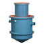 Trapzilla Grease Interceptor, 4" Inlet/Outlet, 18" Extension Collar, 405 lbs Capacity (75 GPM)