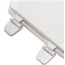 Utility Grade Molded Wood Elongated Toilet Seat w/ Plastic Hinge - White