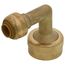 1/4" SharkBite x 3/4" Garden Hose Nut 90-Degree Elbow (Lead Free), U2276LFA