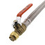 1/2" Sharkbite Ball Valve x 3/4" FIP Flexible Water Heater Connector, Lead Free (18" Length)