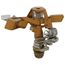 1/2" MPT Adjustable Impulse Sprinkler w/ Precision Arm, Carded (Brass)