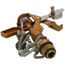 1/2" MPT Adjustable Impulse Sprinkler w/ Precision Arm, Carded (Brass)