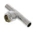 1/2" CTS x 1/2" Dual Tee Stop Valve Adaptor (Lead Free)