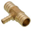 3/4" PEX x 3/4" PEX x 3/8" PEX Brass Tee (Lead Free)