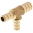 1/2" PEX x 3/8" PEX x 3/8" PEX Brass Tee (Lead Free)