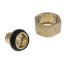 3/4" PEX Crimp x 1" NPSM Brass Swivel Adapter (Lead Free)