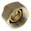 3/4" PEX Crimp x 1" NPSM Brass Swivel Adapter (Lead Free)