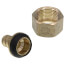 1/2" PEX Crimp x 3/4" NPSM Brass Swivel Adapter (Lead Free)