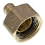 1/2" PEX Crimp x 3/4" NPSM Brass Swivel Adapter (Lead Free)