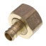 1/2" PEX Crimp x 3/4" NPSM Brass Swivel Adapter (Lead Free)