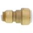 1/2" CTS x 1/2" PVC SharkBite Transition Coupling, UIP4008A