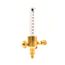 1/4" Female Flare x Male Flare Nitrogen Flow Indicator, UNF3