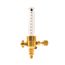 1/4" Female Flare x Male Flare Nitrogen Flow Indicator, UNF3