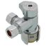 1/2" Sharkbite Max x 3/8" x 3/8" OD Compression Dual Outlet Angle Stop Valve (Lead Free)