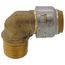 1/2" x 1/2" SharkBite Max MNPT Adapter Elbow, UR280A