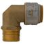 3/4" SharkBite x 3/4" MNPT 90-Degree Elbow (Lead Free), UR286A