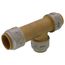 3/4" x 3/4" x 3/4" SharkBite Max Slip Tee (Lead Free), UR3370A