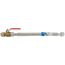 3/4" X 3/4" FIP, 18" Stainless Steel Corrugated SharkBite Max Water Heater Connector with Ball Valve