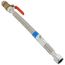 3/4" X 3/4" FIP, 18" Stainless Steel Corrugated SharkBite Max Water Heater Connector with Ball Valve