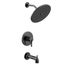 Cia Matte Black M-core 3-series Tub And Rainshower Trim, 2.5 Gpm, UT3363BL