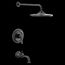 Colinet Matte Black M-CORE 2-Series Tub/Shower, 1.75, UTS244203EPBL