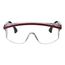 Astrospec 3000 Anti-Fog & Scratch-Resistant Safety Glasses, Polycarbonate, Clear Lenses, Full-Framed, Red/White/Blue Frame