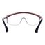 Astrospec 3000 Anti-Fog & Scratch-Resistant Safety Glasses, Polycarbonate, Clear Lenses, Full-Framed, Red/White/Blue Frame