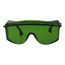 Astrospec 3000 Scratch-Resistant Safety Glasses, Polycarbonate, Green Lenses, Full-Framed, Shade 3