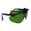 Astrospec 3000 Scratch-Resistant Safety Glasses, Polycarbonate, Green Lenses, Full-Framed, Shade 3