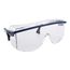 Astrospec 3000 Anti-Fog & Scratch-Resistant Safety Glasses, Polycarbonate, Clear Lenses, Full-Framed, Blue Frame