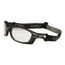 Hypershock Anti-Fog Safety Glasses, Polycarbonate, Clear Lenses, Full-Framed, UV Protection, Black Frame, Dual